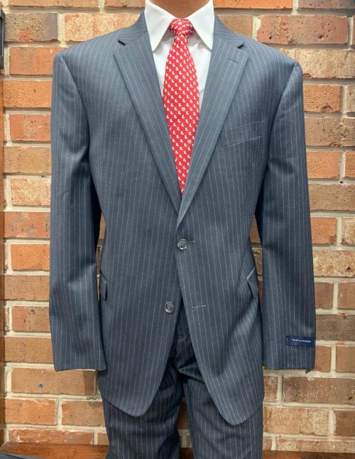 Tommy Hilfiger Grey Stripe Suit